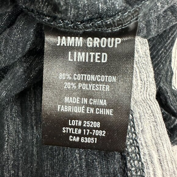 Julian & Mark Black Heathered V Neck T Shirt XL Casual Lightweight Shirt - Picture 4 of 5